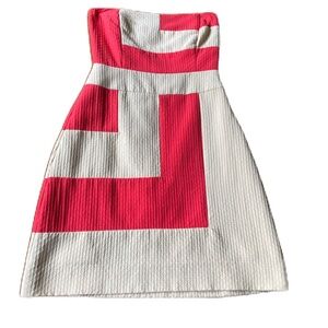 Britt Ryan strapless dress beige 0